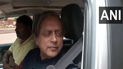 Congress MP Shashi Tharoor responds to US President Donald Trump’s remarks on India’s voter ID system. (Photo: ANI)