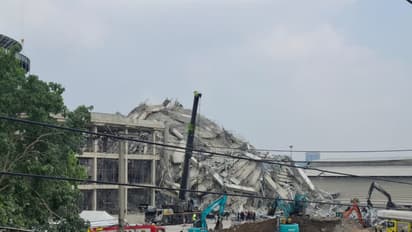 Under construction building collapses in front of JJ Mall in Bangkok (Photo/ANI)