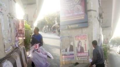 Metro pillars get cleaned in 3 days of Delhi CM inspection (Photo: Delhi CMO)