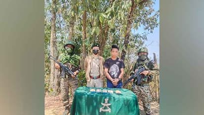 Assam Rifles seizes heroin worth over Rs 39 lakh in Champhai (Photo/ANI)