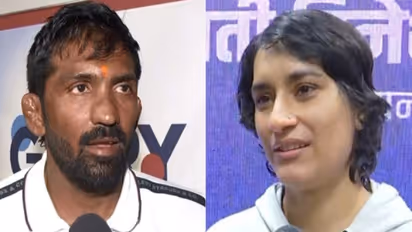 Yogeshwar Dutt and Vinesh Phogat (Photo: ANI)