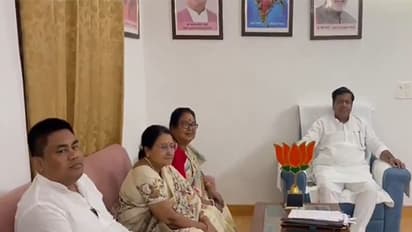 Union Minister Sukanta Majumdar interacts with West Bengal MLAs (Photo/ANI)