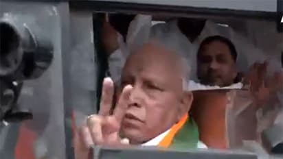 Karnataka: BJP leaders detained during protests against price hikes and Congress policies