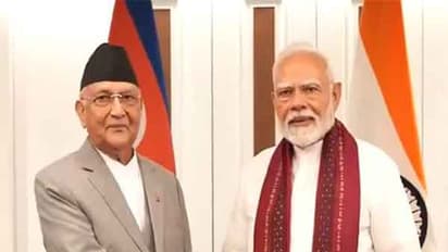 Nepal Prime Minister KP Sharma Oli and Prime Minister Narendra Modi (Image credits: ANI/DD)