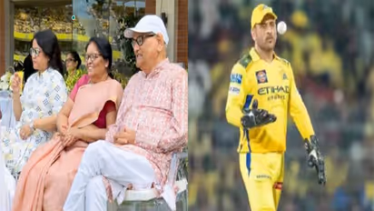 MS Dhoni's parents (Photo/X/@@ChennaiIPL) MS Dhoni (Photo/IPL/BCCI)