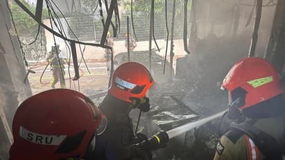 Singapore Civil Defence Force's rescue operation (Photo/ Facebook account of Singapore Civil Defence Force)