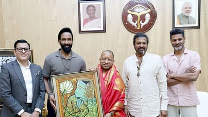 Kannappa: Prabhu Deva, Vishnu Manchu meet UP CM Yogi Adityanath to promote film