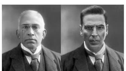 Left:  C. Sankaran Nair, Right: Akshay Kumar