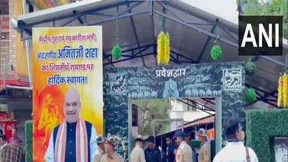 Preparations underway ahead of Amit Shah's visit to Raigad (Photo/ANI)