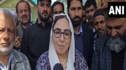 BJP leader and Chairperson of J-K Waqf Board, Dr Darakhshan Andrabi (Photo/ANI)
