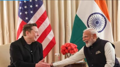 Tesla CEO Elon Musk, PM Narendra Modi (File Photo) (Image Credit: X/@narendramodi)