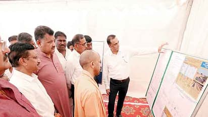 Uttar Pradesh Chief Minister Yogi Adityanath at inspection site (Photo/X@myogiadityanath)