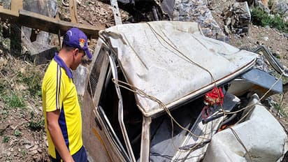 Accident site in Pauri, Uttarakhand (Photo/ @State Disaster Response Force) 