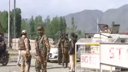 Security Forces patrolling in Anantnag (Photo/ANI)