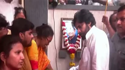 Pawan Kalyan pays tribute to Pahalgam terror attack victim Madhusudan Rao (Photo: Jan Sena Party)