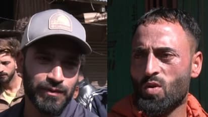 Irshad Ahmad, president of the ATV Stand and Sajad, a local Shawl hawker in Pahalgam (Photo/ANI)