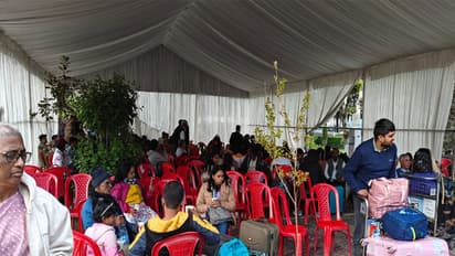 Passengers at Srinagar Airport (Photo/ANI)