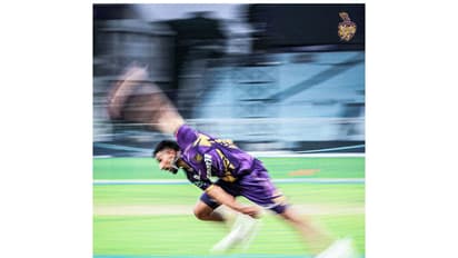 Umran Malik. (Photo- KKR X/@KKRiders)