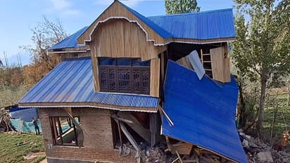 Visuals of demolished house in Shopia. (Photo/ANI)