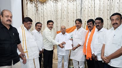 Karnataka BJP leaders met Governor Thwarchand Gehlot (Photo: Vijayendra Yediyurappa/X)