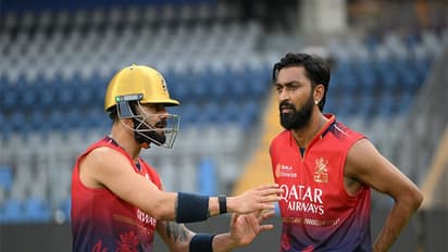 Virat Kohli and Krunal Pandya (Photo: RCB)