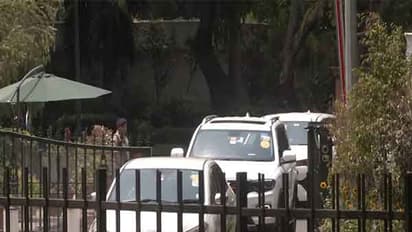 Ministers leave 7 LKM after meeting with PM Modi (Photo/ANI)