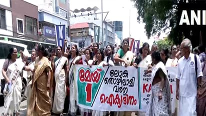 ASHA workers protest (Photo/ANI)