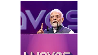 Prime Minister Narendra Modi at WAVES Summit (Photo/ANI)