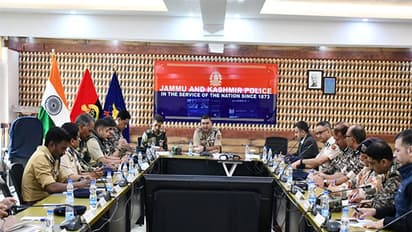 IGP Kashmir chairs joint security review meeting at PCR Kashmir (Photo/Jammu and Kashmir Police)