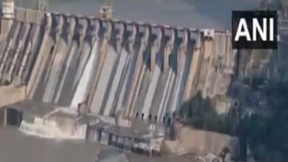 Visuals from the Salal dam in Reasi (India) on Chenab river (Photo/ANI)