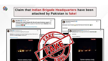 Claims of Pakistan destroying Indian Brigade HQ in retaliation for 'Operation Sindoor' are "false", clarifies PIB (Photo: PIB fact check/X)