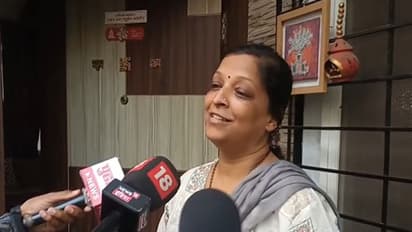 Pragati Jagdale, wife of slain victim Santosh Jagdale (Photo/ANI)
