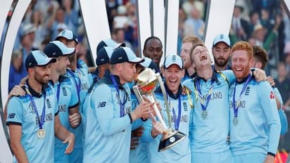 England players after winning the 2019 World Cup (file image)