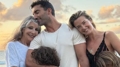 Justin Baldoni with wife, kids and mother (Photo/instagram/@justinbaldoni)