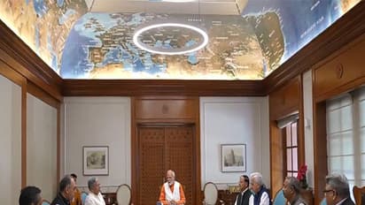 Prime Minister Narendra Modi at meeting of Fisheries sector (Photo/ANI)