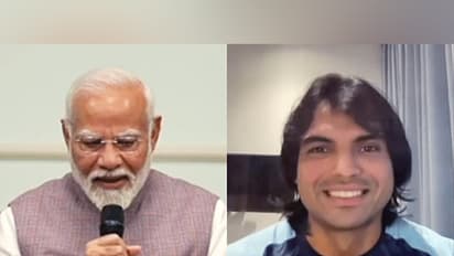 Prime Minister Narendra Modi and Neeraj Chopra (File Photo/ANI)