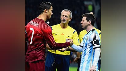 Lionel Messi and Cristiano Ronaldo. (Photo- FIFA WC Twitter)