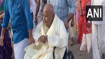 Former Prime Minister and JD(S) chief HD Deve Gowda (Photo/ANI)