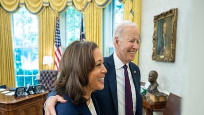Former US Vice President Kamala Harris and former US President Joe Biden (Photo/X@KamalaHarris)