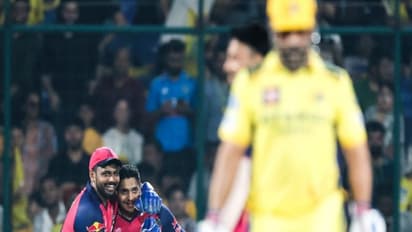 Sanju Samson celebrating (Photo: @rajasthanroyals/X) 