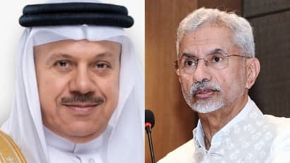 Bahrain Foreign Minister Abdullatif bin Rashid Al Zayani and External Affairs Minister S Jaishankar (Image: Bahrain Foreign Ministry, X@DrSJaishankar)
