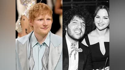 Ed Sheeran (Photo/instagram/@teddysphotos), Benny Blanco, Selena Gomez (Image source: Instagram/ @selenagomez)