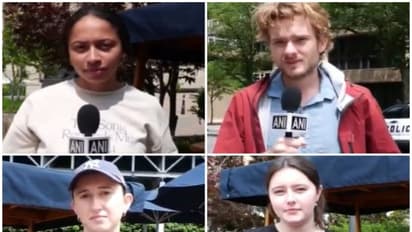 Students expressing their views on decision on Harvard University (Photo/ ANI)