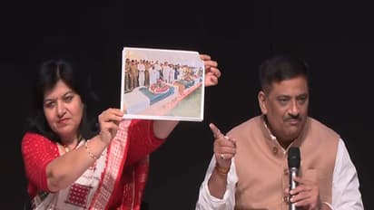 Janata Dal (United) MP Sanjay Kumar Jha and BJP MP Aparajita Sarangi (Photo/ANI)