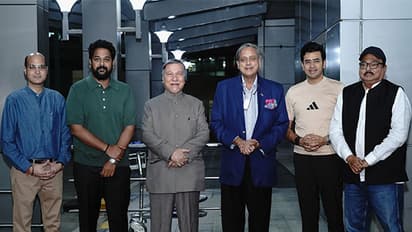 INC Leader Shashi Tharoor-led delegation (Image: X@MEAIndia)