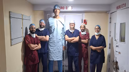 PGIMER operates on tallest patient in institute’s history (Photo credit/ PGIMER Chandigarh)