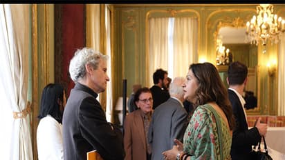 All-party delegation interacts with members of think tanks in France (Photo/ X@IndiaembFrance)