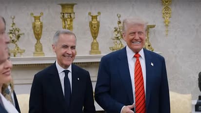 US President Donald Trump and Canadian PM Mark Carney (Photo/White House YouTube)
