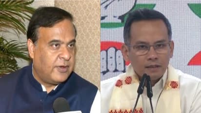 Assam Chief Minister Himanta Biswa Sarma, Congress MP Gaurav Gogoi (Photo/ANI)