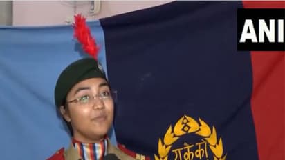 NCC Senior Under Officer Nadira Khan. (Photo/ANI)